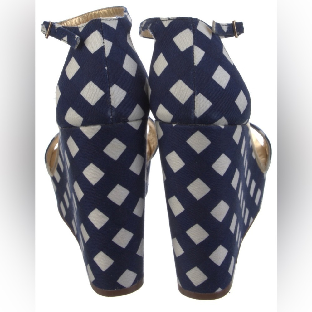 Kate Spade Gingham Wedge Platform Sandals - Picture 3 of 5